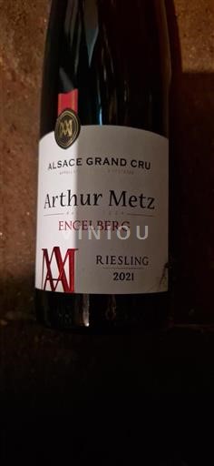 Vin Blanc sec Engelberg Arthur Metz 2021 France Alsace Alsace Grand Cru Grand Cru