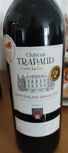 Bordeaux Saint-Émilion Grand Cru Grand Cru Château Trapaud La Chapelle 2012
