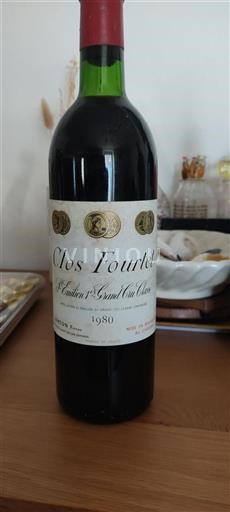 Bordeaux Saint-Émilion Premier Grand Cru Classé Clos Fourtet 1980