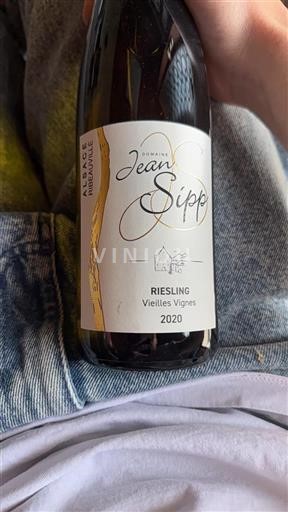 Vin Blanc sec Vieilles Vignes Domaine Jean Sipp 2020 France Alsace