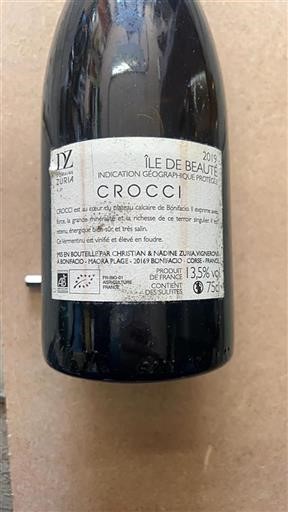Corse Île de Beauté Domaine Zuria Crocci 2019