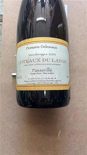 Valle del Loira Coteaux-du-Layon Domaine Delesvaux Passerillé 2013