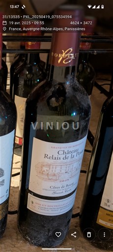 Bordeaux Côtes-de-bourg Château Relais De La Poste Grande 2008