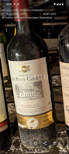 Bordeaux Le Petit Chaban 2016