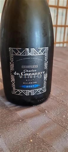Champagne Charles De Cazanove Tradition Père & Fils 2007