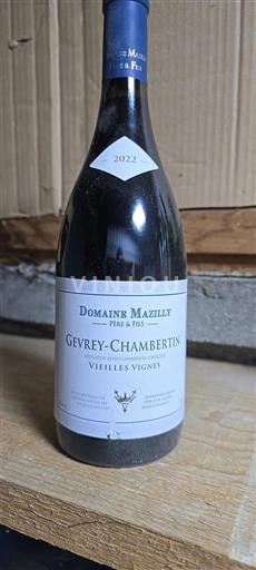 Bourgogne Gevrey-chambertin Domaine Mazilly Père & Fils Vieilles Vignes 2022