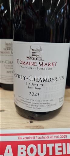 Burgundsko Gevrey-Chambertin Domaine Marey La Justice 2023