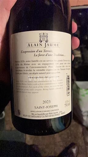 Valle del Rodano Saint-Joseph Alain Jaume 2023