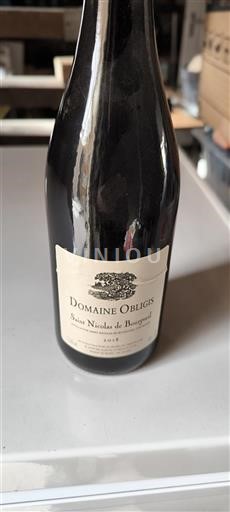 Valle del Loira Saint-Nicolas-De-Bourgueil Domaine Obligis 2018