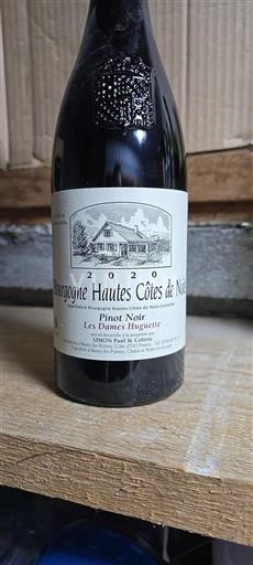 Borgogna Hautes Côtes de Nuits Simon Paul & Colette Les Dames Huguette 2020