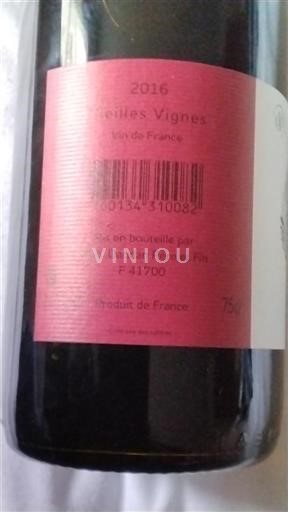 Loiren laakso Määrittelemätön Domaine Daridan Vieilles Vignes 2016
