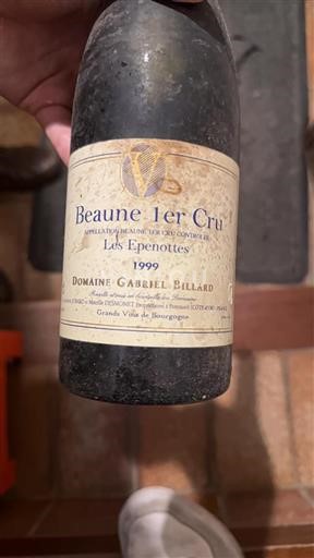 Burgundija Ni doloceno Premier Cru Domaine Gabriel Billard Les Epenottes 1999
