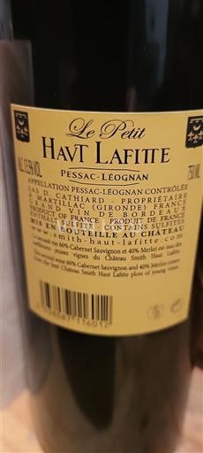 Burdeos Pessac-Léognan Haut Lafitte Le Petit Haut Lafitte Sin añada