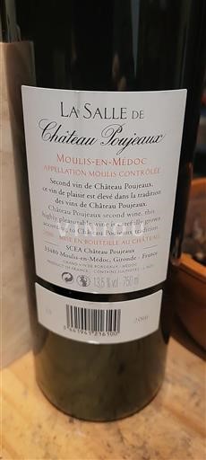 Bordeaux Moulis-en-Médoc Château Poujeaux La Salle de 2016