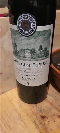 Bordeaux Graves Grand Cru Château Portets Ambassadeur de Graves 2020