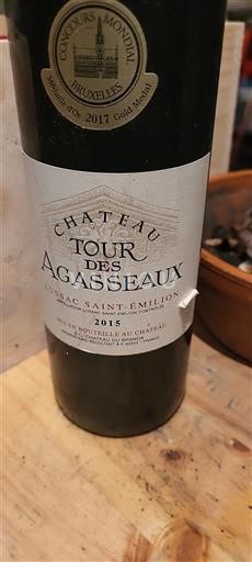 Bordeaux Lussac-saint-émilion Château Tour Des Agasseaux 2015