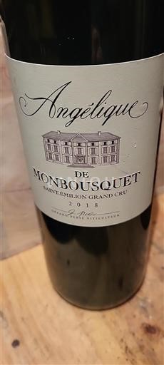 Bordeaux Saint-Émilion Grand Cru Grand Cru Château Monbousquet Angélique 2018