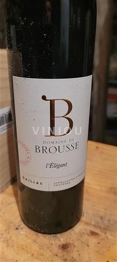 Sudoeste Domaine Brousse L'Élégant Sin añada