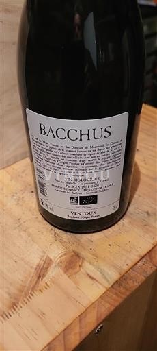 Vale do Ródano Ventoux Bacchus Não Sazonado