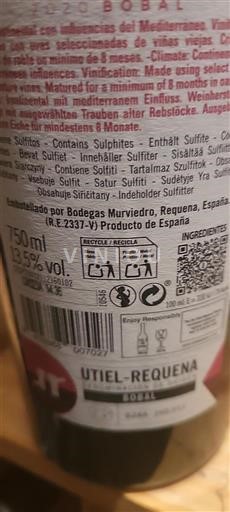 Comunidad Valenciana Utiel-Requena Bodegas Murviedro Bobal 2020