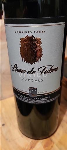 Bordeaux Margaux Château Fabre Lions de Fabre 2019
