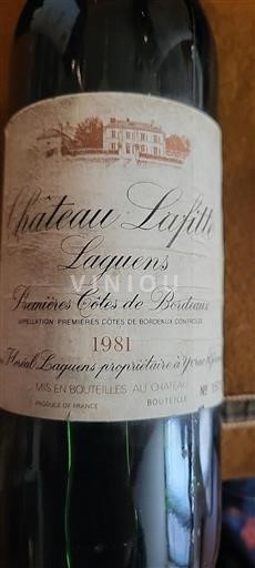 Bordeaux Premières Côtes de Bordeaux Château Lafitte Laguens 1981