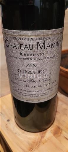 Bordeaux Graves Château Mamin 1997