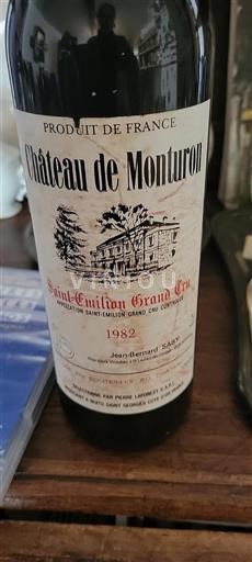 Bordeaux Saint-Émilion Grand Cru Château Monturon 1982