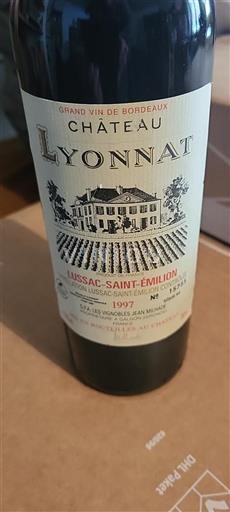 Bordeaux Lussac-saint-émilion Château Lyonnat 1997
