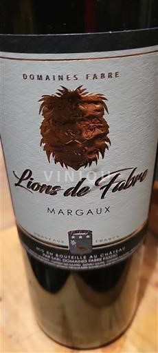 Bordeaux Margaux Château Fabre Lions de Fabre Niet-geïntegreerd