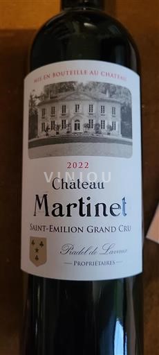 Bordeaux Saint-Émilion Grand Cru Château Martinet 2022