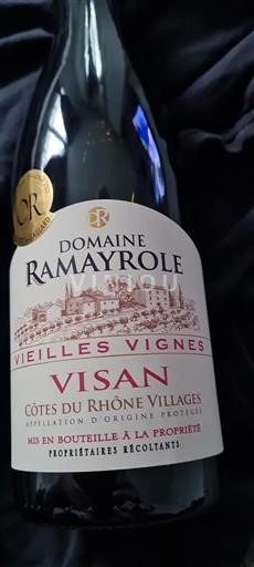 Rhônen laakso Côtes-du-rhône-villages Domaine Ramayrole Vieilles Vignes 2022