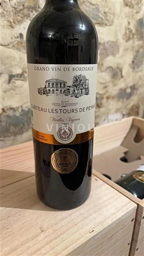 Bordeaux Blaye-côtes-de-bordeaux Château Les Tours De Peyrat Vielles Vignes 2021