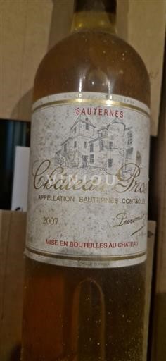 Bordeaux Sauternes Château Piada 2007