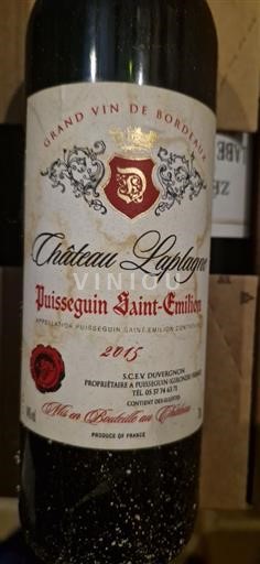 Bordeaux Puisseguin-saint-émilion Château La Plagne 2015