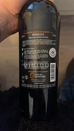 Bordeaux Cheval Quancard Réserve 2020