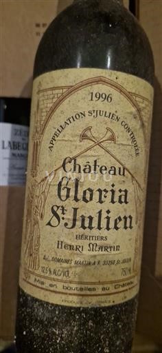 Bordeaux Saint-Julien Grand Cru Château Gloria 1996