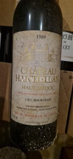 Bordeaux Haut-Médoc Cru Bourgeois Château Hanteillan 1989
