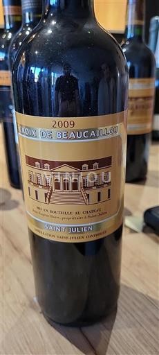 Bordeaux Saint-Julien Grand Cru Château Ducrubeaucaillou Croix de Beaucaillou 2009