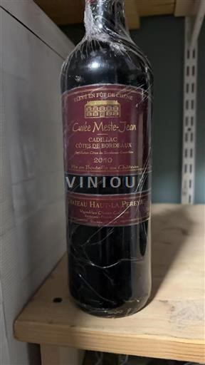 Bordeaux Cadillac-Côtes de Bordeaux Château Haut La Pereyre Meste-Jean 2010