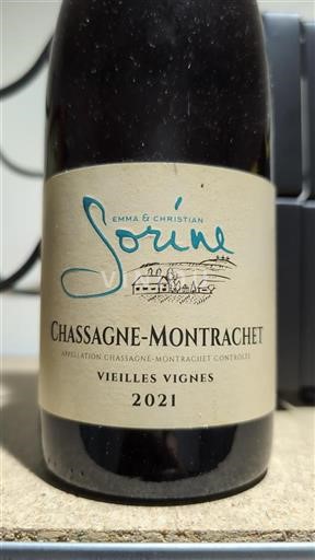 Borgogna Chassagne-Montrachet Emma & Christian Sorine Vieilles Vignes 2021