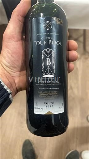 Bordeaux Côtes-de-bourg Château Tour Birol Fruité 2020