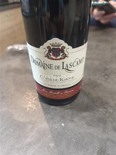 Rhônen laakso Côtes-du-rhône Domaine Lascamp Le Sieur d'Ornac 2022