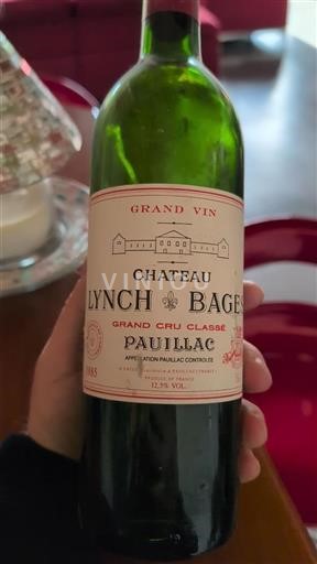 Bordeaux Pauillac Grand Cru Classé Lynchbages 1985