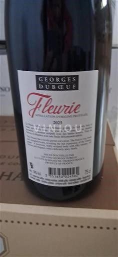 Beaujolais Fleurie Georges Dubœuf 2023