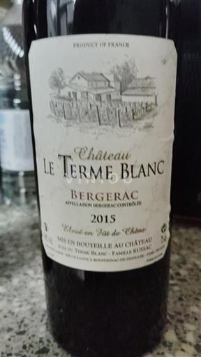 Sud-Ovest Bergerac Château Le Terme Blanc 2015