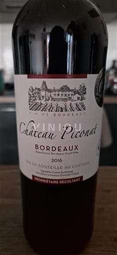 Bordeaux Château Piconat 2016