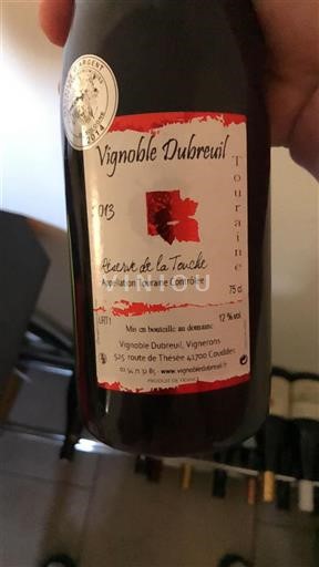 Valle del Loira Touraine Vignoble Dubreuil Réserve de la Touche 2013