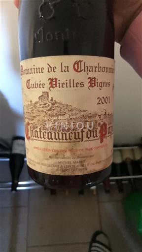 Rhônevallei Châteauneuf-du-Pape Domaine La Charbonnière Vieilles Vignes 2001
