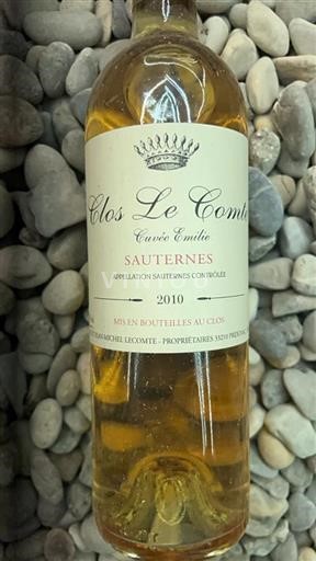 Bordeaux Sauternes Clos Le Comte Emilie 2010